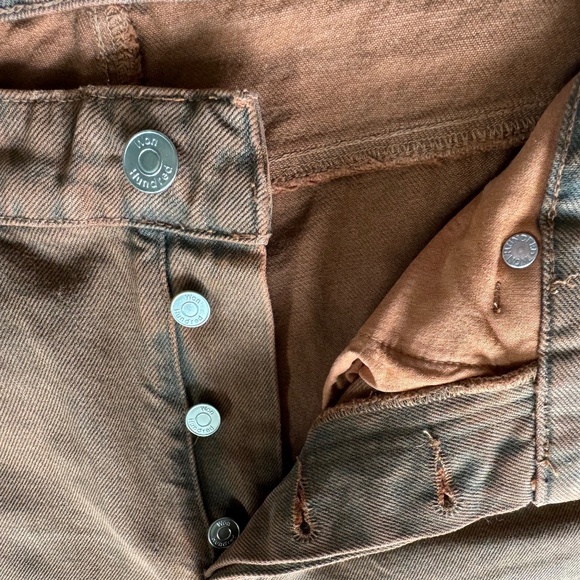 Won Hundred Jeans Pearl Overdyed "Toffee" button fly size 30" - Picture 7 of 7